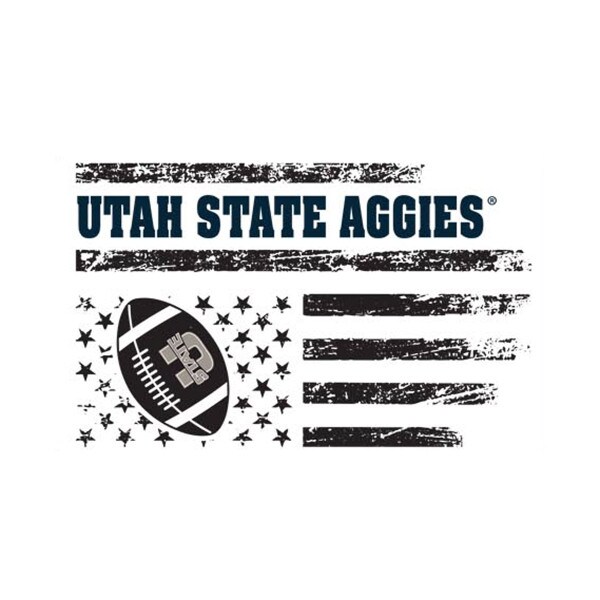 Utah State Aggies Flag Sticker